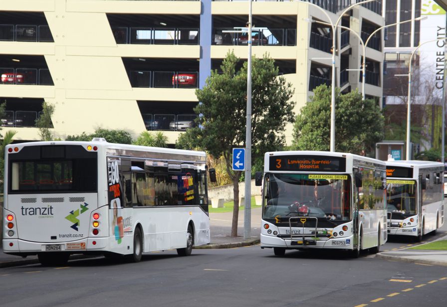 Citylink buses in New Plymouth