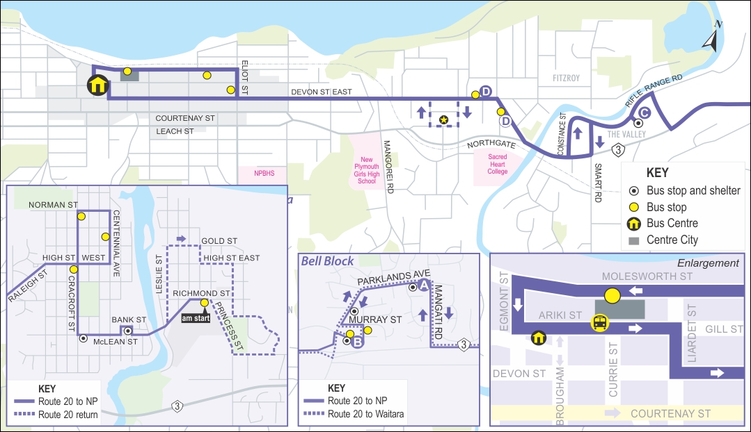 Route 20 - Bell Block/Waitara / Taranaki Regional Council