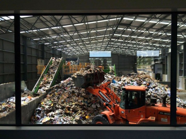New Plymouth's Materials Recovery Facility. 