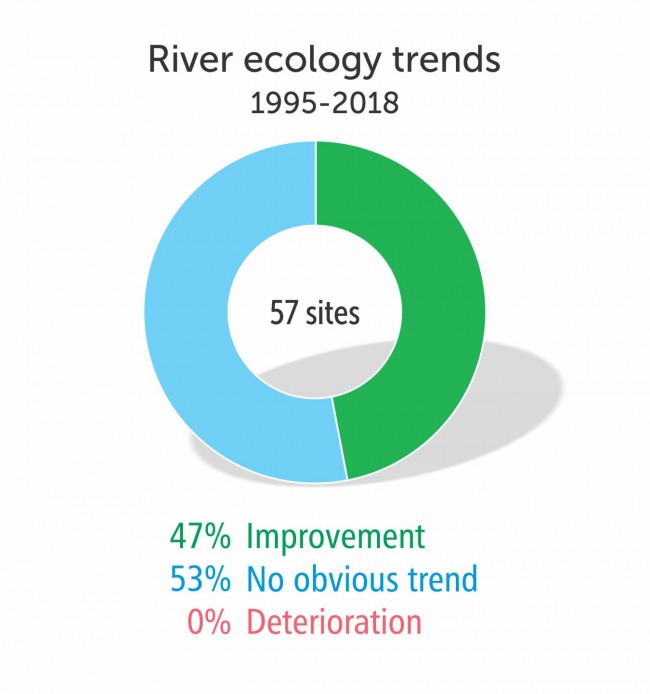 River ecology trends 1995-2018