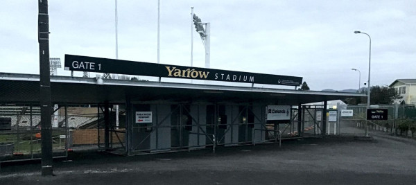 Yarrow Stadium viewing area at Gate 1