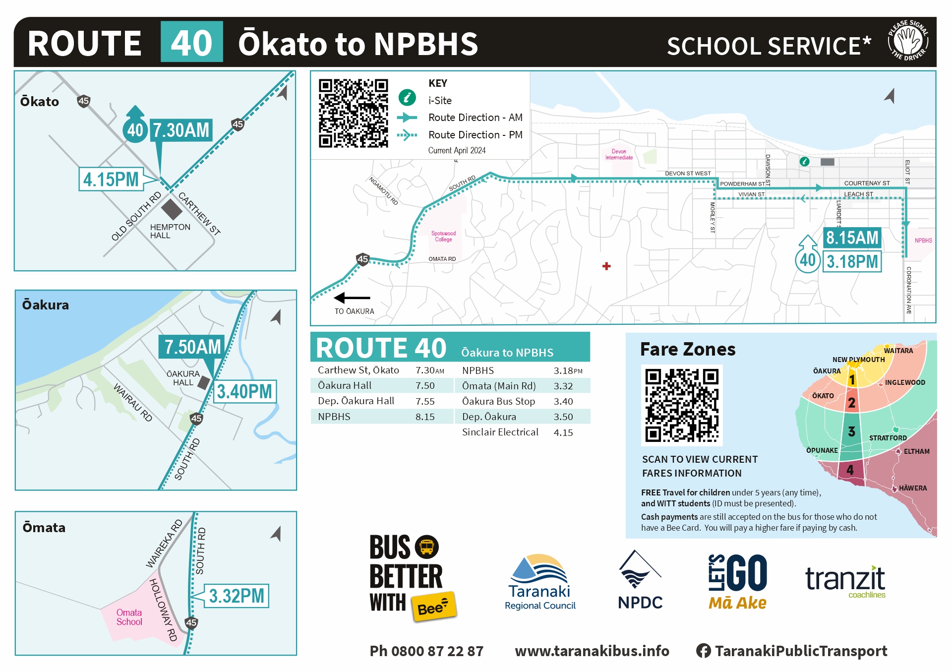 R40 Schoolbus Oakura March 2024