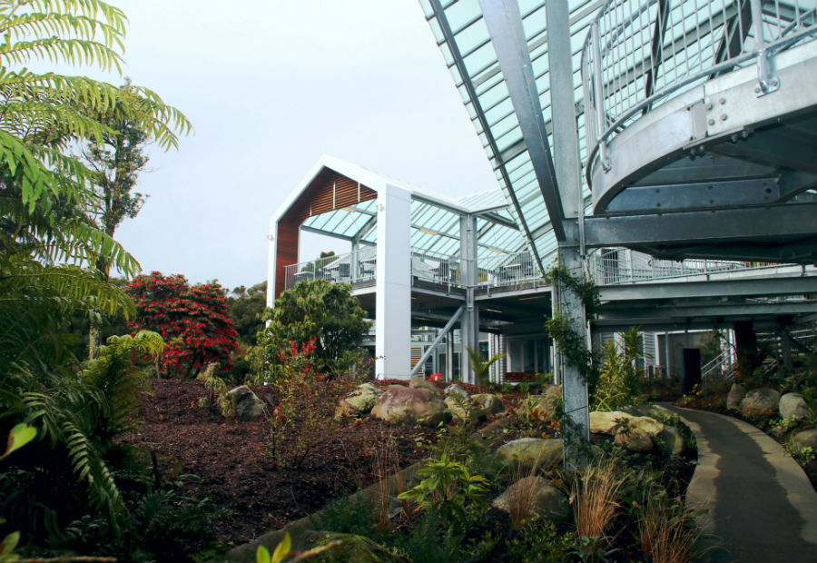 Photo of the Rainforest Centre at Pukeiti