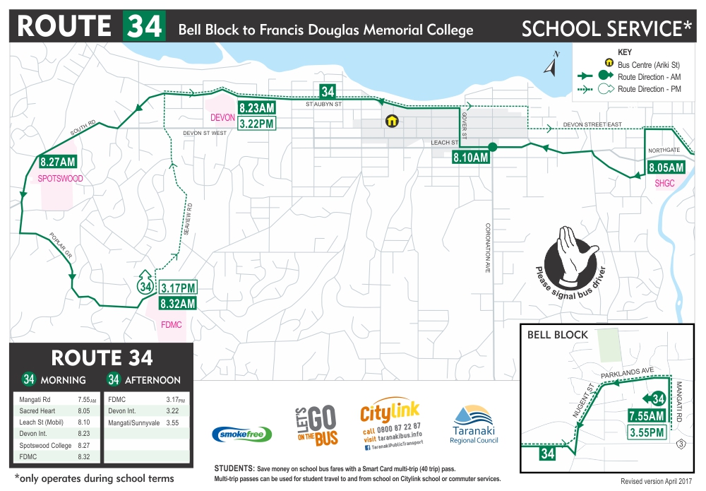 Route 34 - Bell Block to FDMC / Taranaki Regional Council